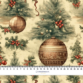 Vintage Christmas wz.8 - tkanina szybkoschnąca