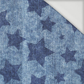 GRANATOWE GWIAZDY / przecierany jeans (granatowy) - Jersey wiskozowy