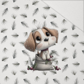 WINTER ANIMALS wz.20 - PANEL (60cm x 50cm) Hydrofobowa dzianina drapana 