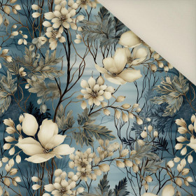 WINTER FLOWERS WZ.5- Welur tapicerski