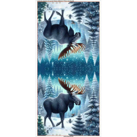 PODUSZKA 45X45 - WINTER MOOSE WZ. 1 - zestaw do uszycia