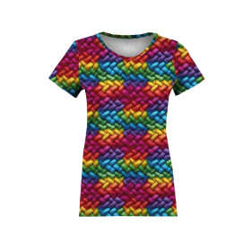 IMITATION COLORFUL SWEATER WZ. 1 - dzianina pętelkowa z elastanem ITY