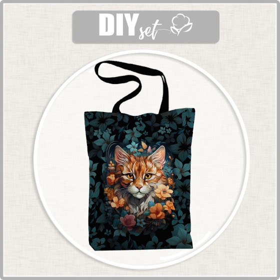 SHOPPERKA - Animals mandala wz.12 (cat)- zestaw do uszycia