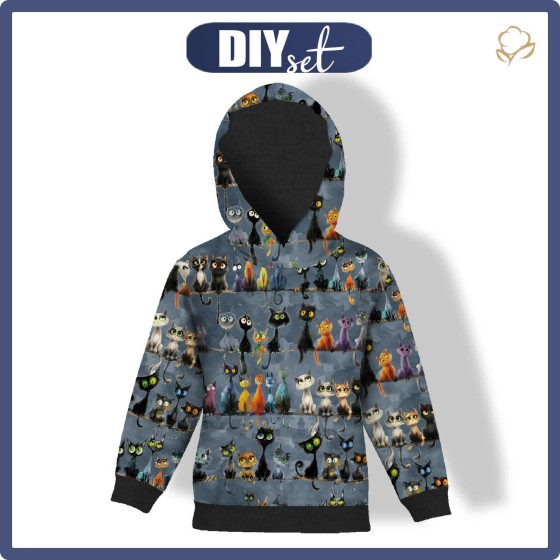 DZIECIĘCA BLUZA Z KAPTUREM (ALEX) - ANIMALS WZ.12 - zestaw do uszycia
