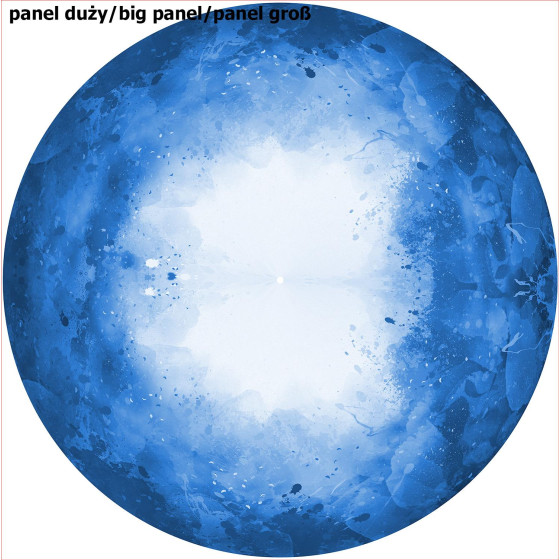 KLEKSY (classic blue) - panel na spódnicę z koła 