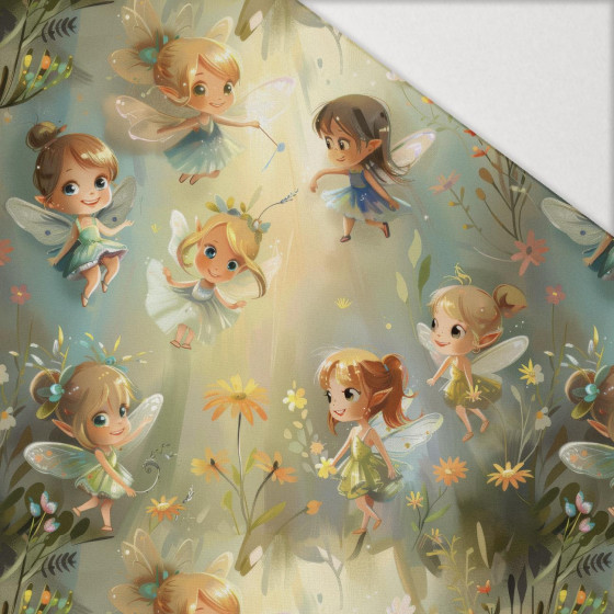 FAIRY WORLD wz.4  - Hydrofobowa dzianina drapana 