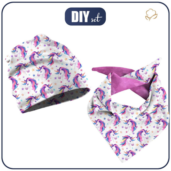 DZIECIĘCA CZAPKA I CHUSTA (CLASSIC) - FAIRY WORLD WZ.5- zestaw do uszycia