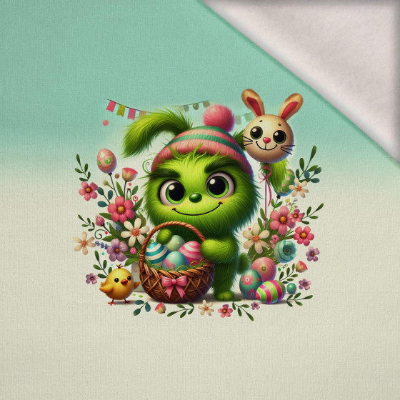 FUNNY EASTER WZ. 2 - PANEL (75cm x 80cm) dzianina drapana z elastanem ITY