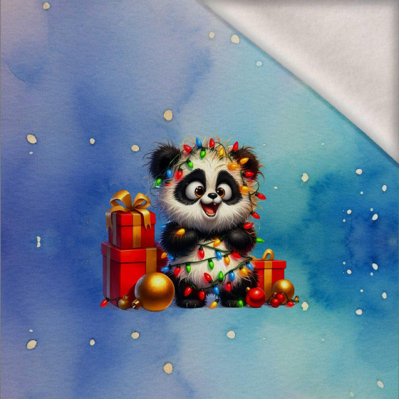 Christmas animal wz. 5 - panel (60cm x 50cm) dzianina drapana z elastanem ITY