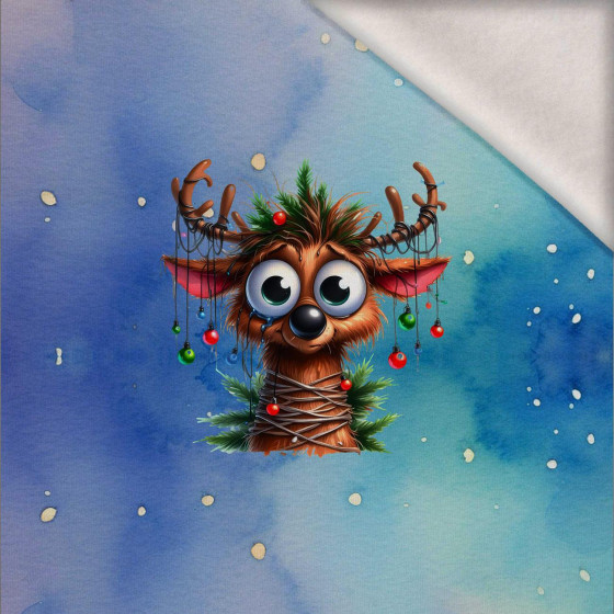 Christmas animal wz. 6 - panel (60cm x 50cm) dzianina drapana z elastanem ITY