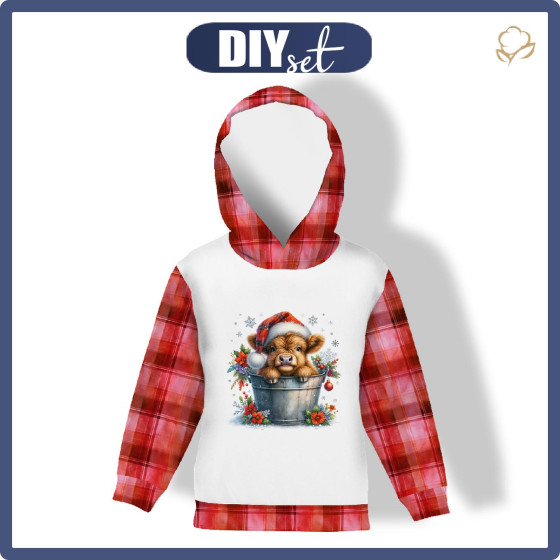 DZIECIĘCA BLUZA Z KAPTUREM (ALEX) - SWEET COW - zestaw do uszycia