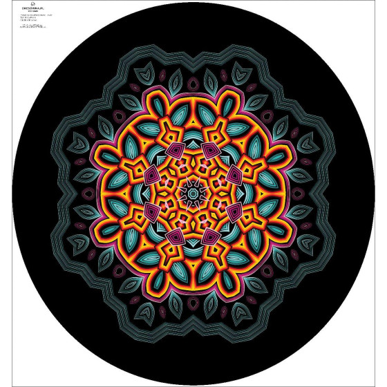 COLORFUL MANDALA - duży panel na spódnicę z koła