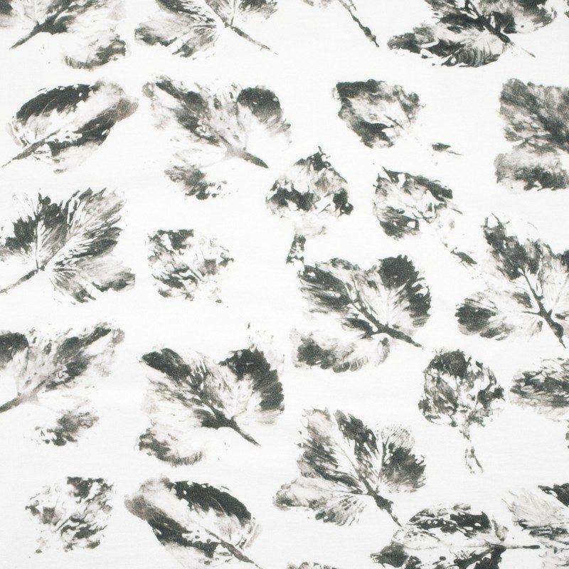 GRAUE BLÄTTER / weiß - SP250 Sommersweat