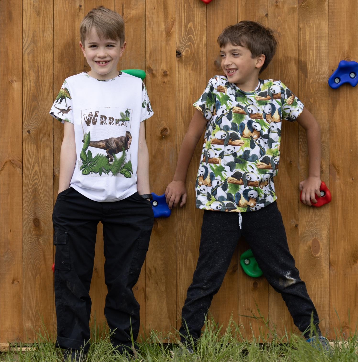 2-PACK - KINDER T-SHIRT  - FEUERWEHRMANN - Nähset