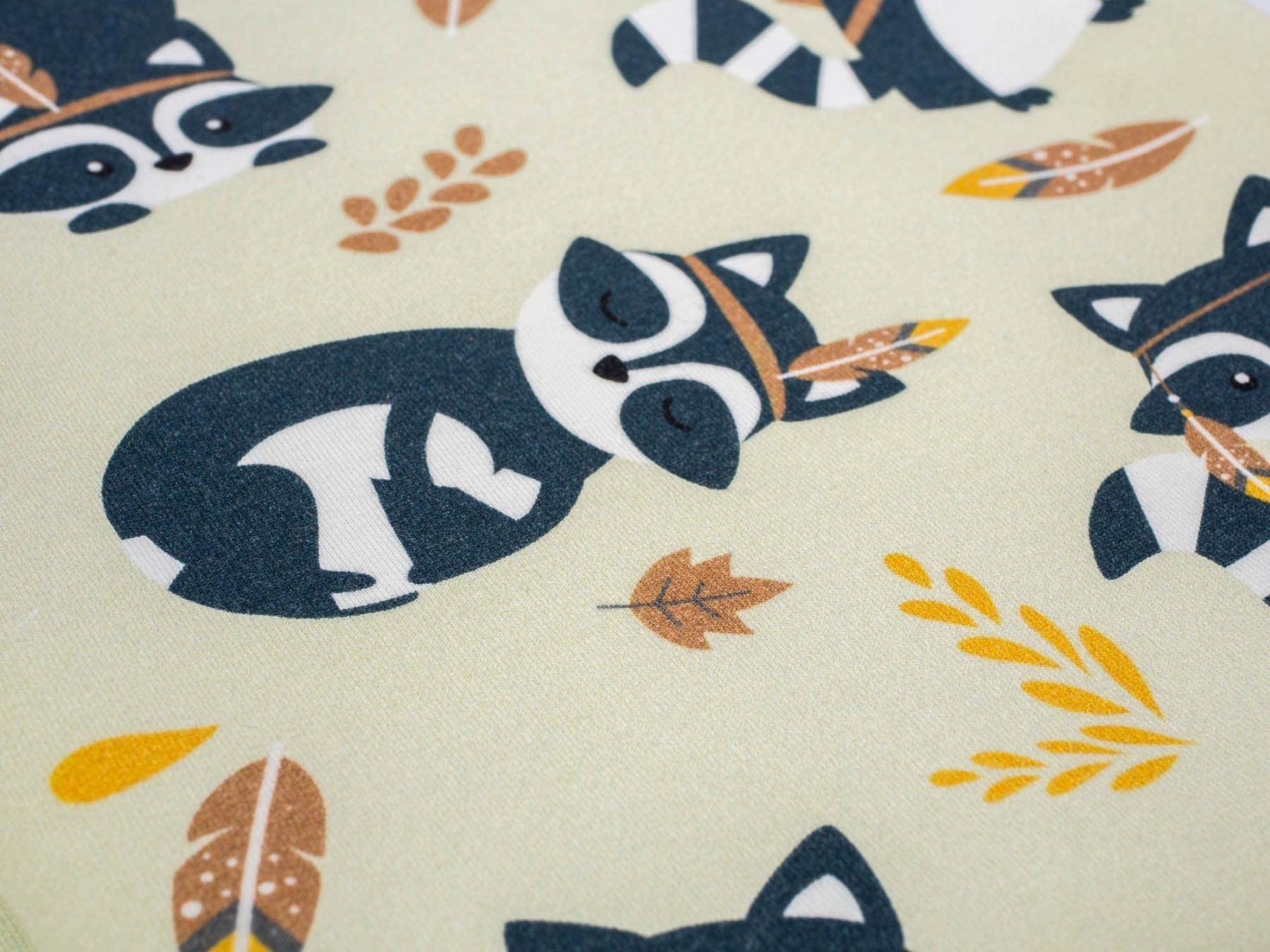 WASCHBÄREN Muster 2 / beige - Wasserabweisende Webware