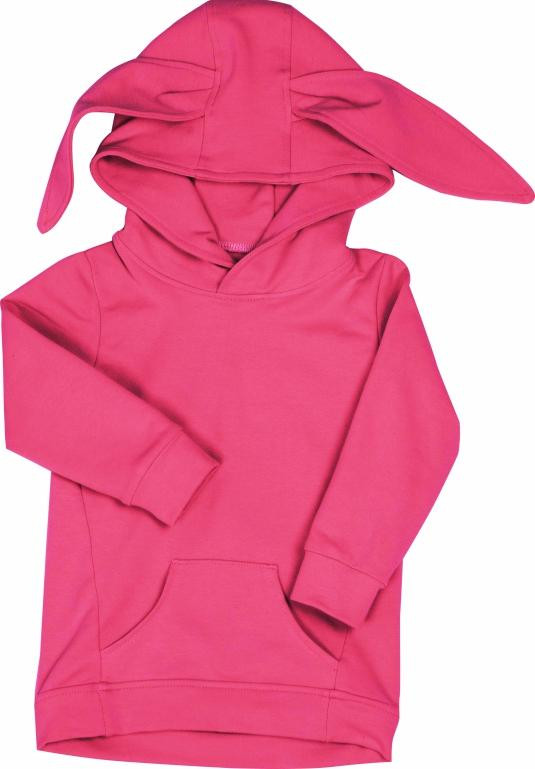 KINDER HOODIE BUNNY (PARIS) - B-25 FUCHSIEN - Sommersweat