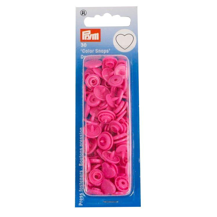 DRUCKKNÖPFE 12,4 mm PRYM - 30 Stück - Herzen Rosa