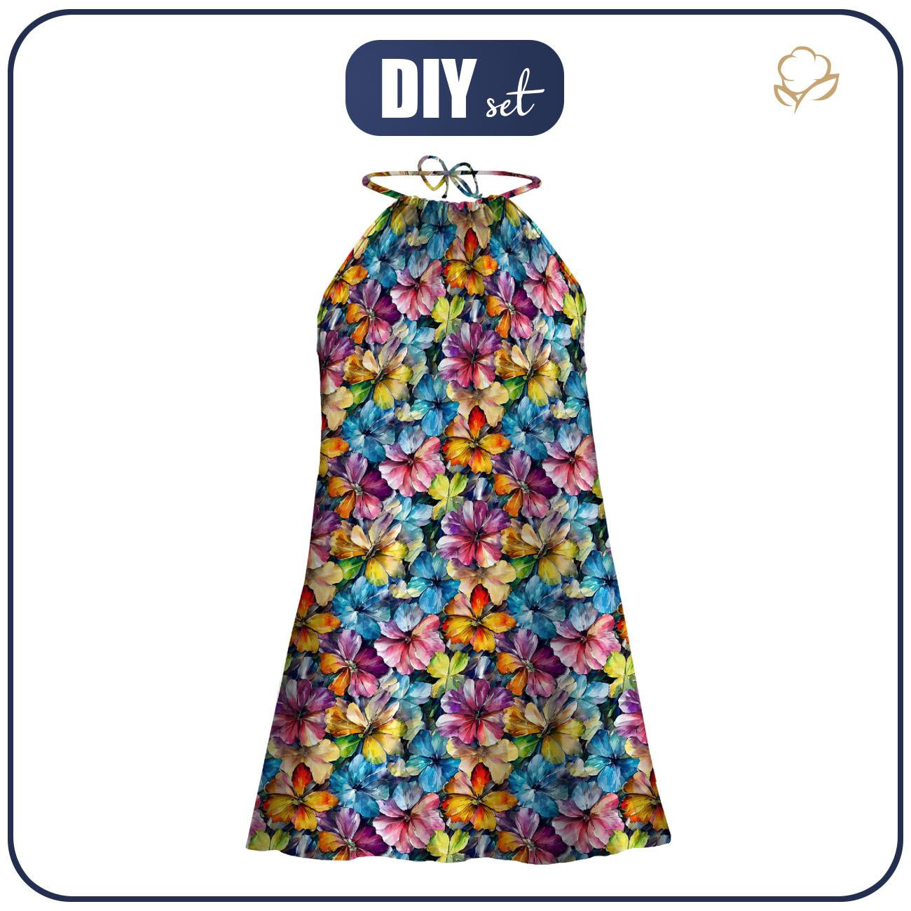 KLEID "DALIA" MINI - AQUARELL BLUMEN Ms. 8 - Nähset 