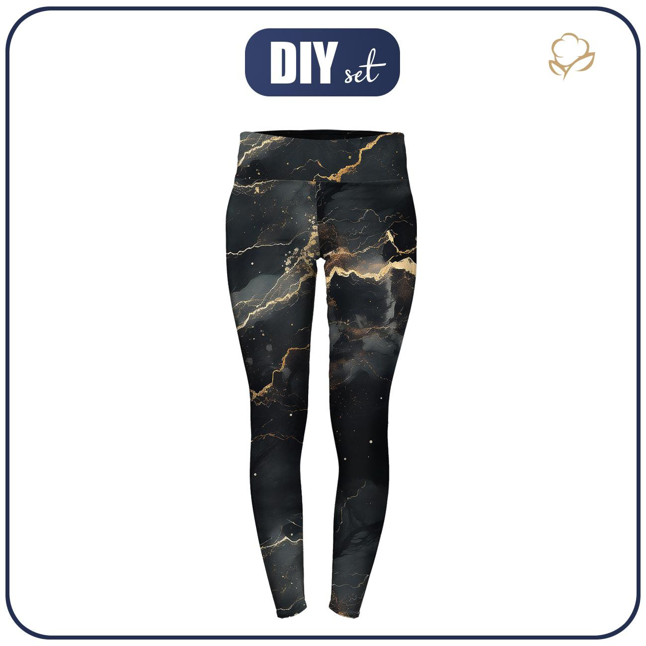 DAMEN THERMO LEGGINGS (GRETA) - alcohol ink wz.13 - Nähset
