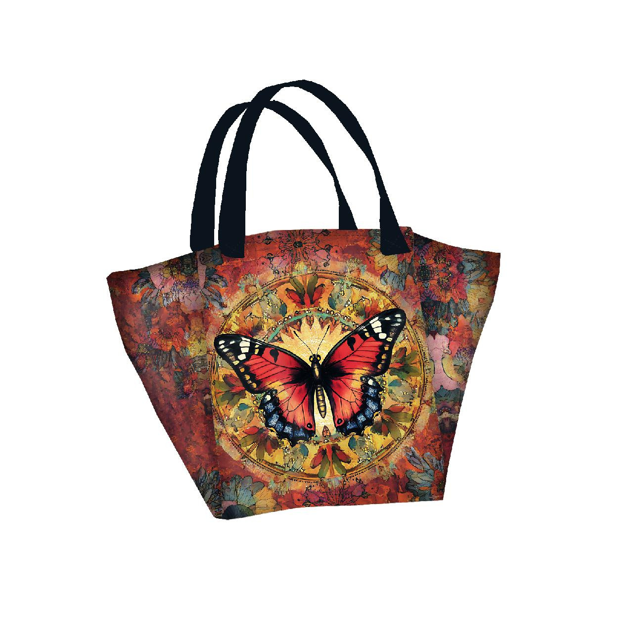 ANIMALS MANDALA wz.11 - panel (60cm x 50cm) SINGLE JERSEY 