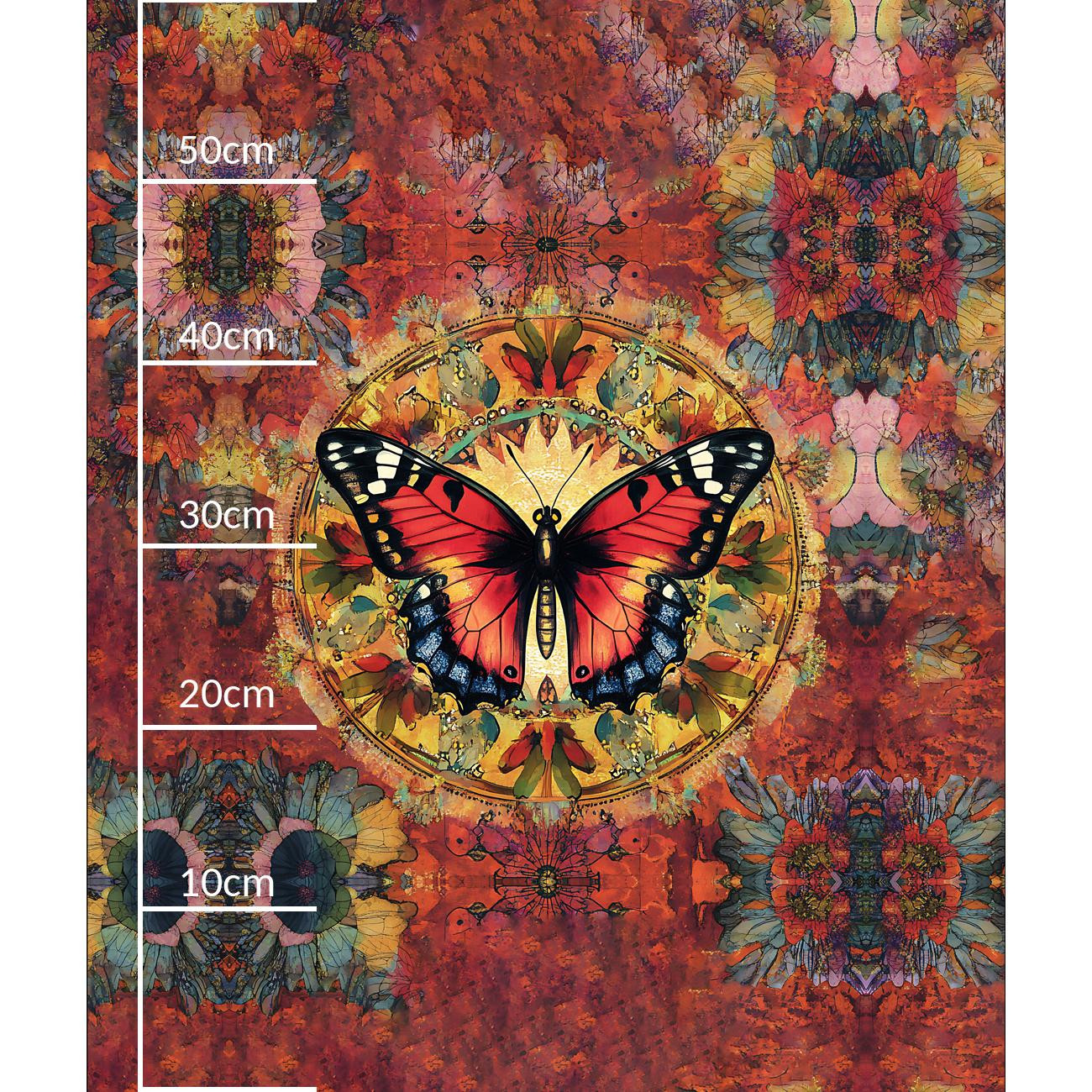 ANIMALS MANDALA wz.11 - panel (60cm x 50cm) SINGLE JERSEY 