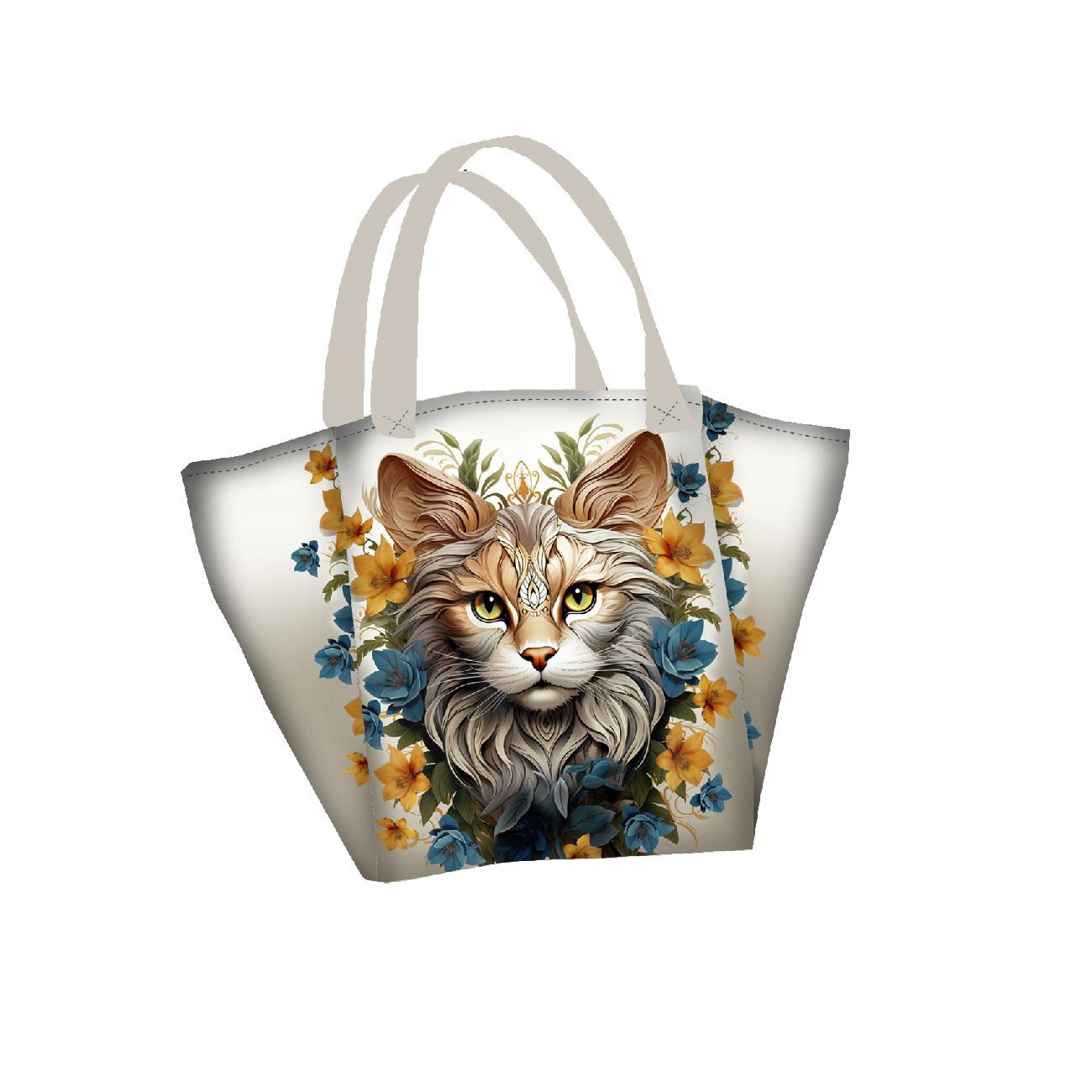 ANIMALS MANDALA wz.9 (cat) - panel (60cm x 50cm) 