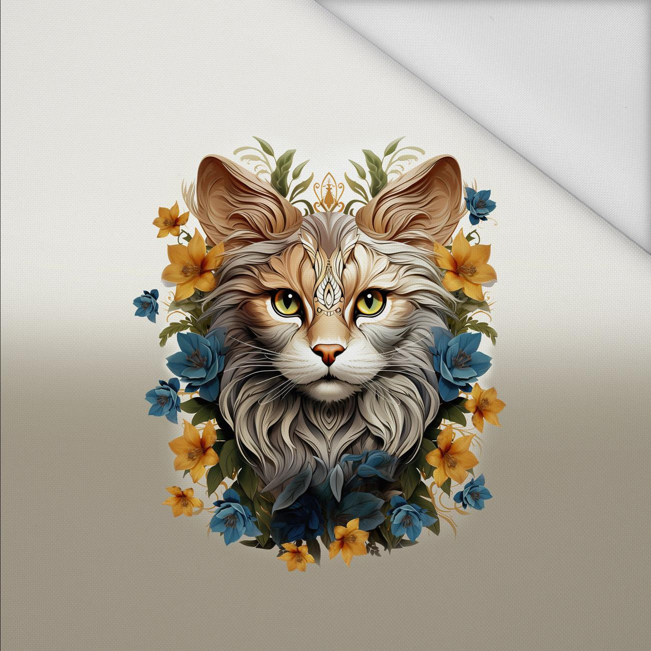 ANIMALS MANDALA wz.9 - panel (60cm x 50cm) Wasserabweisende Webware