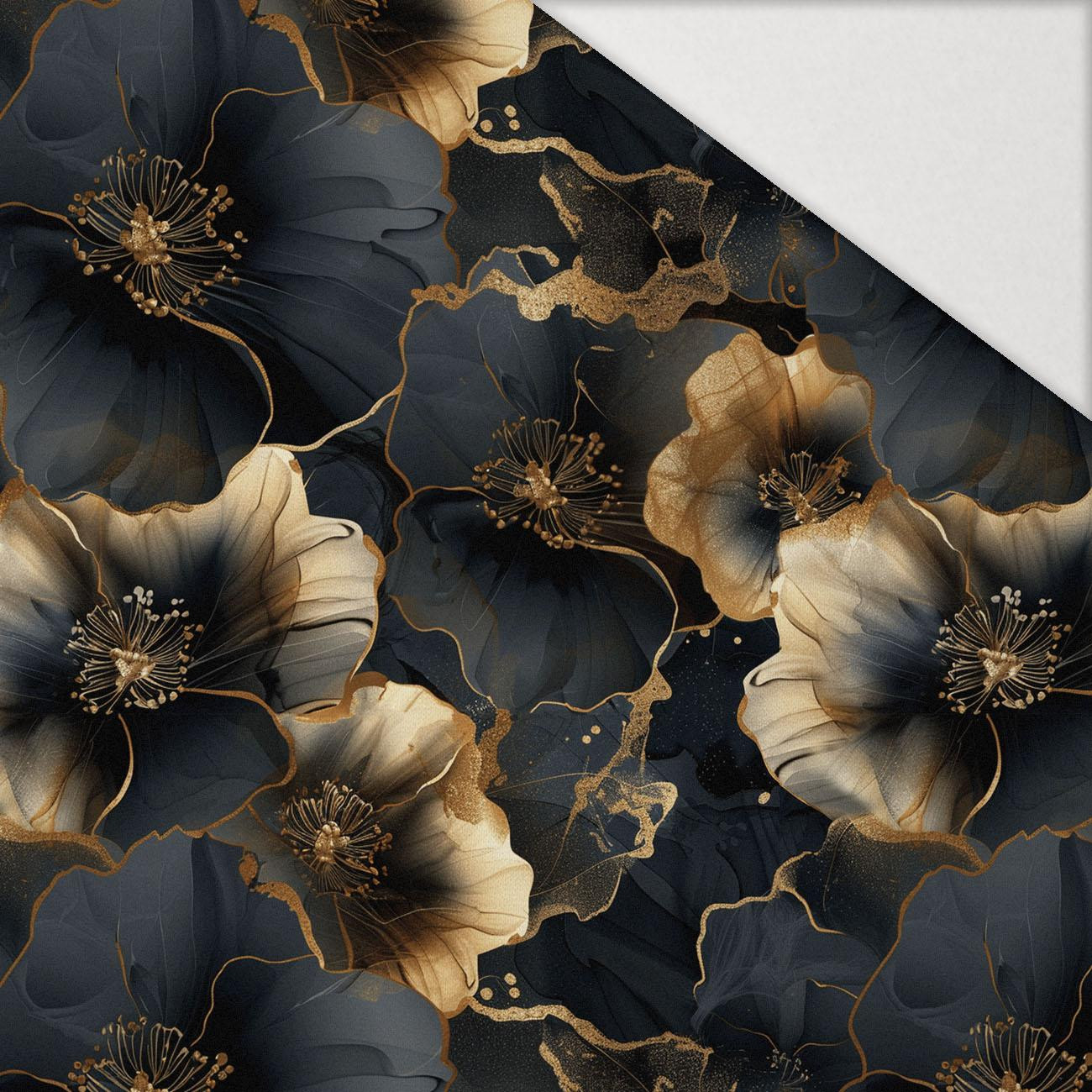 AUTUMN FLOWERS WZ.20 - Hydrophober angerauter Wintersweat