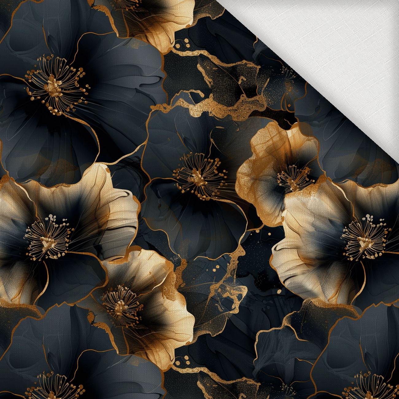 AUTUMN FLOWERS WZ.20 - Webware für Tischdecken