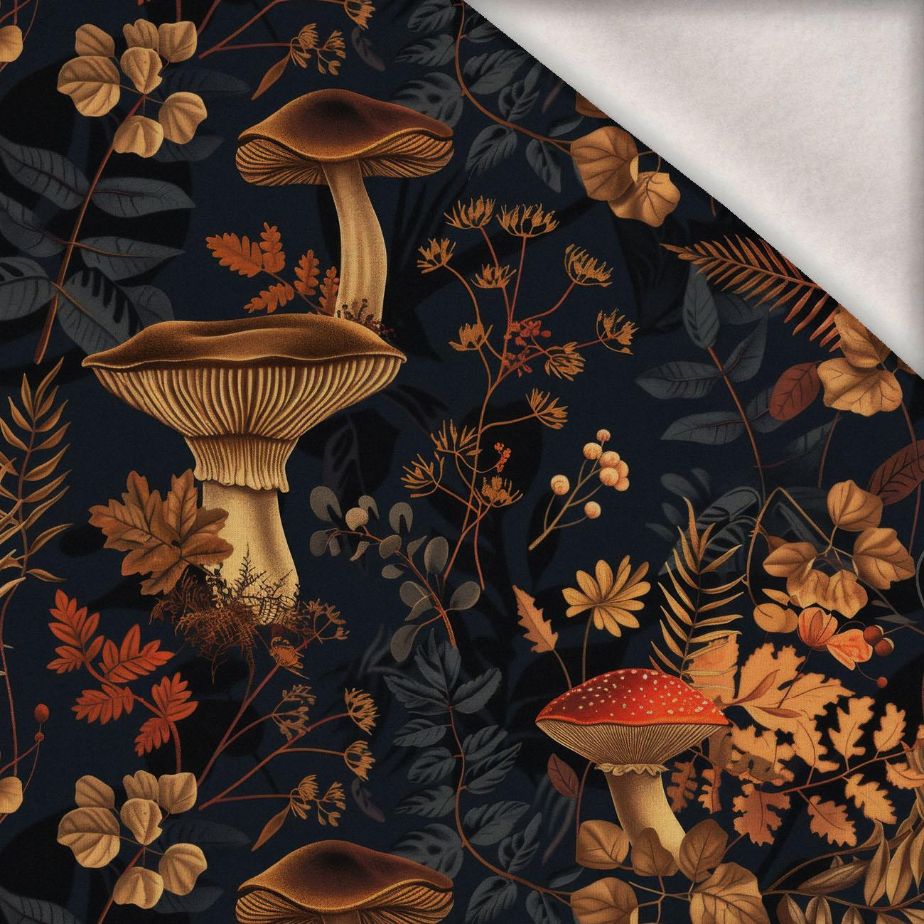 BOTANICAL FOREST WZ. 8 - Wintersweat angeraut mit Elastan ITY