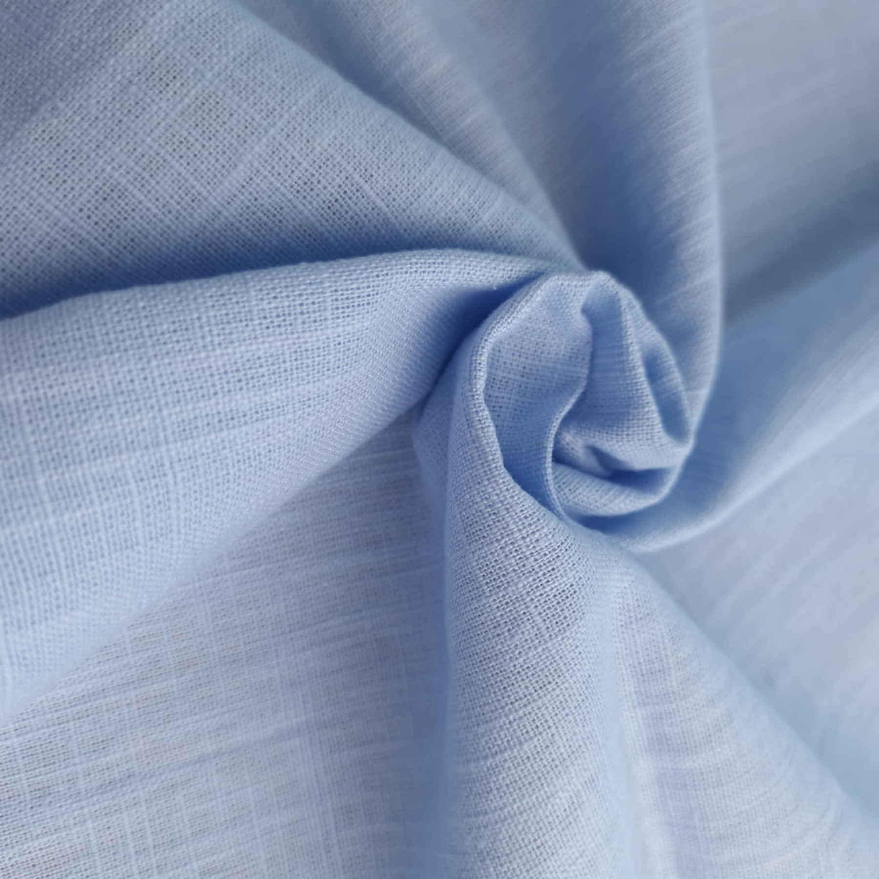 Ramie mit Baumwolle - BABY BLUE