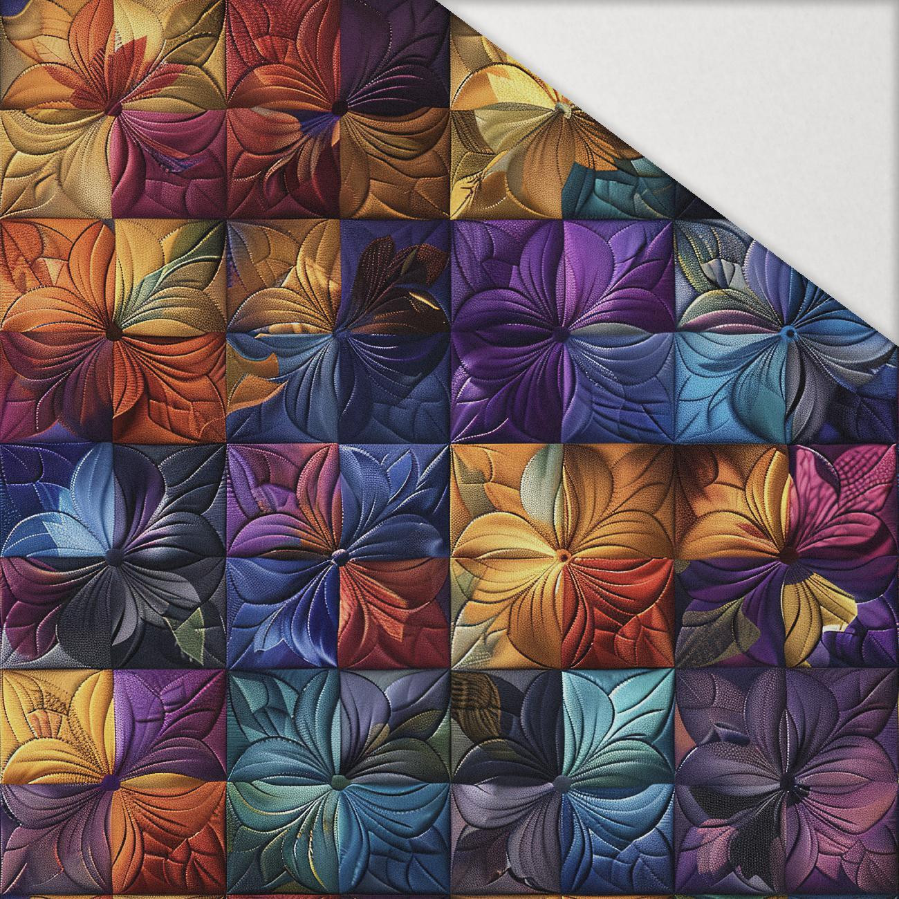 Batik Quilt wz. 2 - Hydrophober angerauter Wintersweat