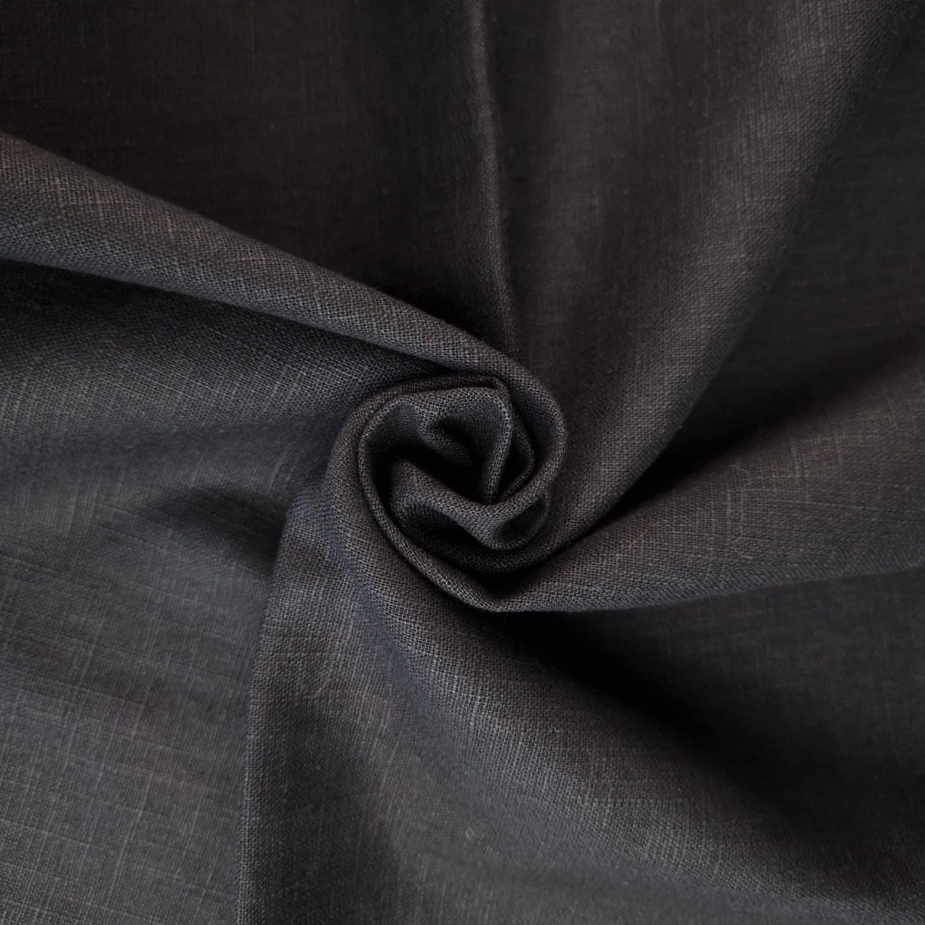 Ramie mit Baumwolle - BLACK