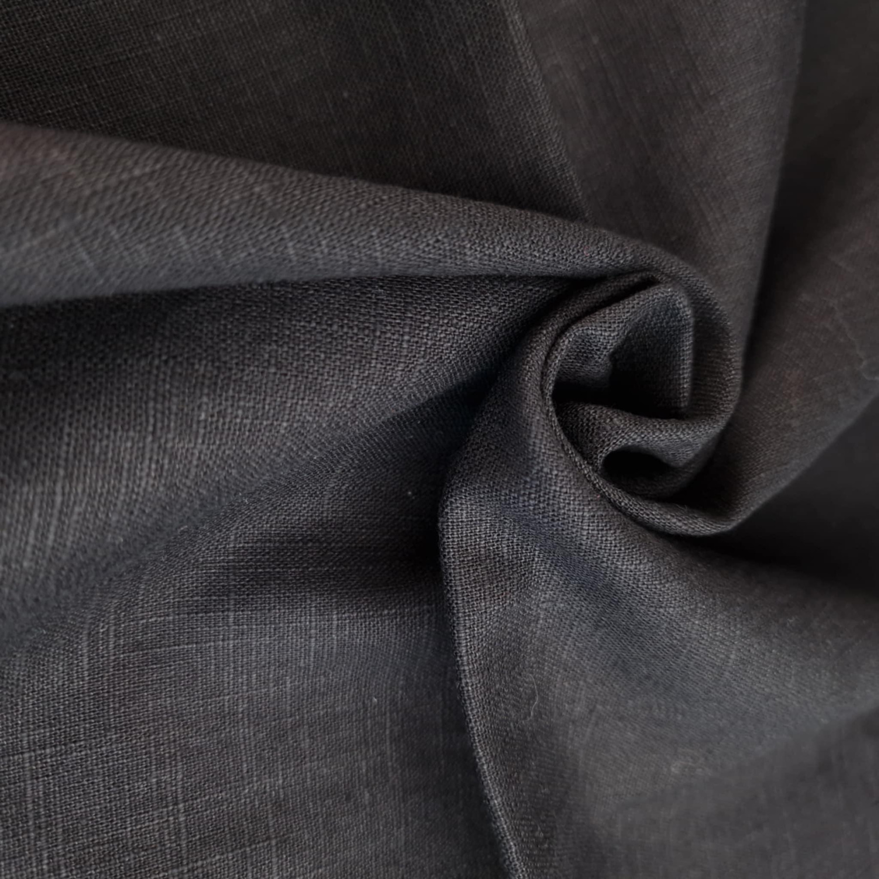 Ramie mit Baumwolle - BLACK
