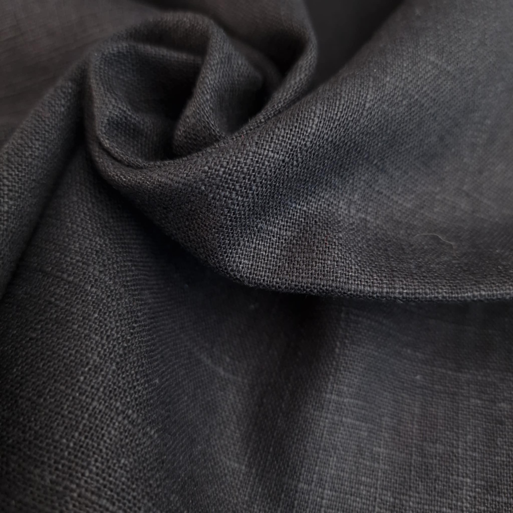 Ramie mit Baumwolle - BLACK