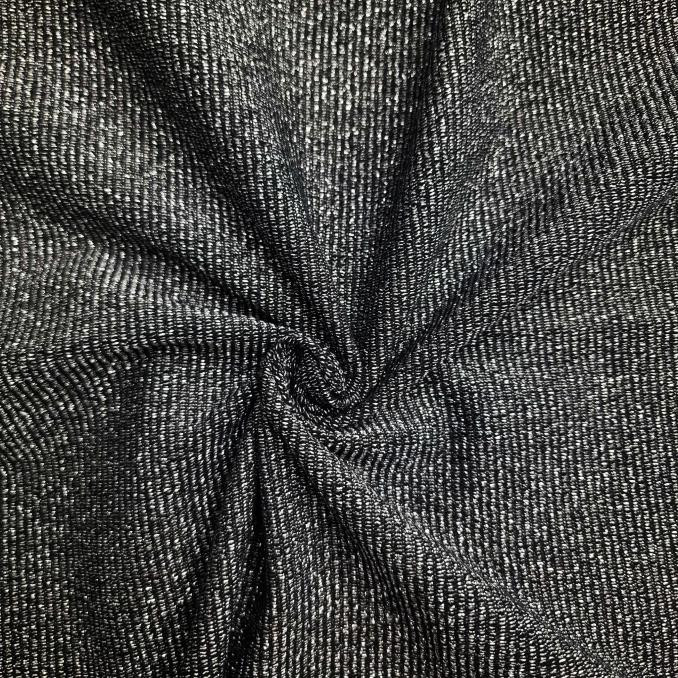 SCHWARZ / Silber - Sommersweat mit Lurexfaden