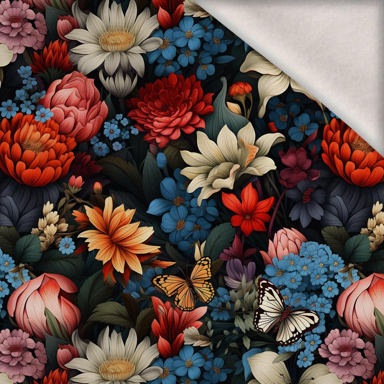 Butterfly & Flowers wz.10 - Wintersweat angeraut mit Elastan ITY