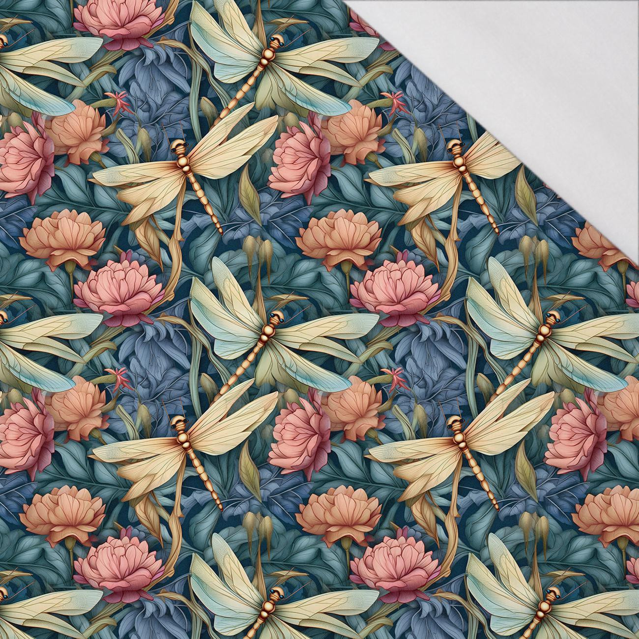 Butterfly & Flowers wz.11 - Single Jersey