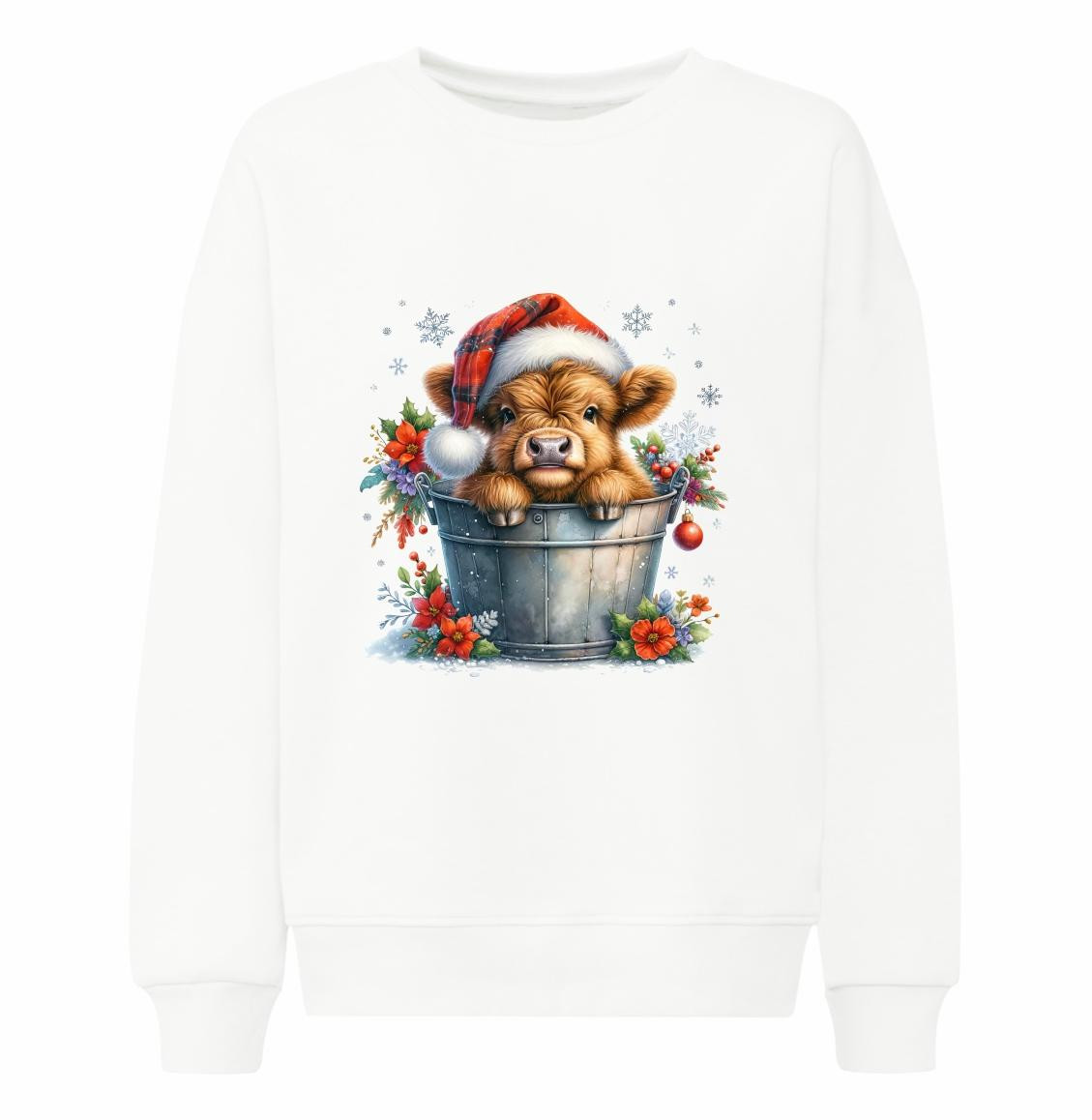 Christmas animal wz. 2 - panel (60cm x 50cm) Wintersweat angeraut mit Elastan ITY