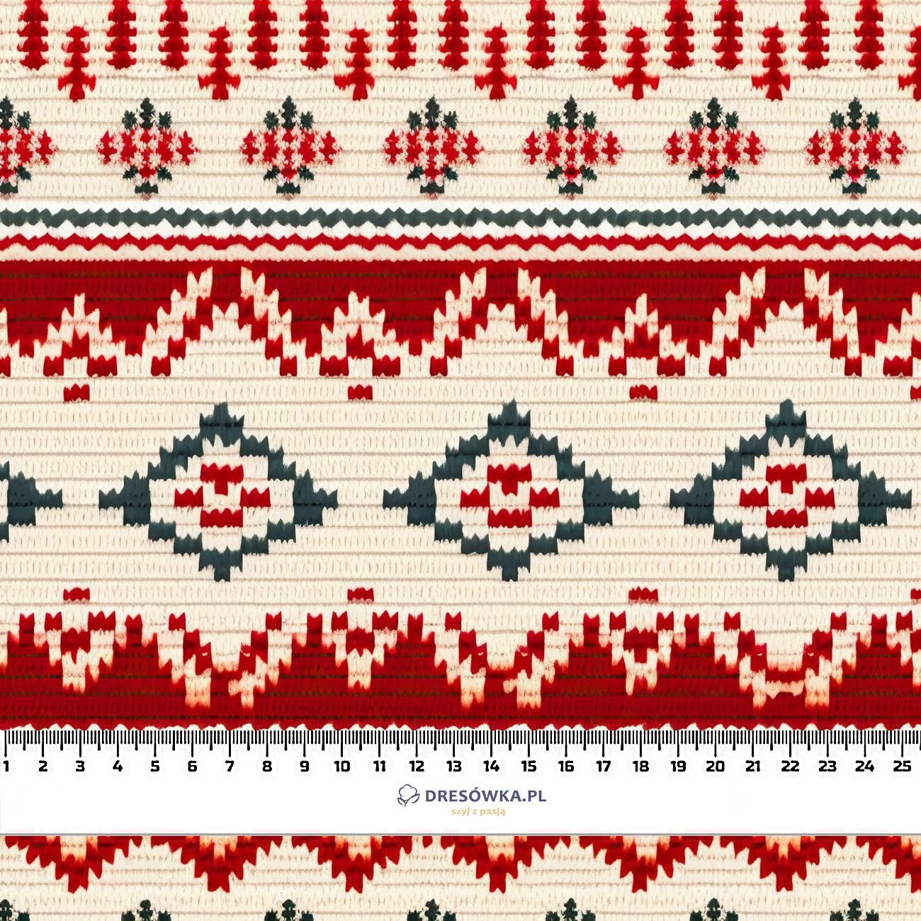 CHRISTMAS SWEATER wz.9- Polster- Velours