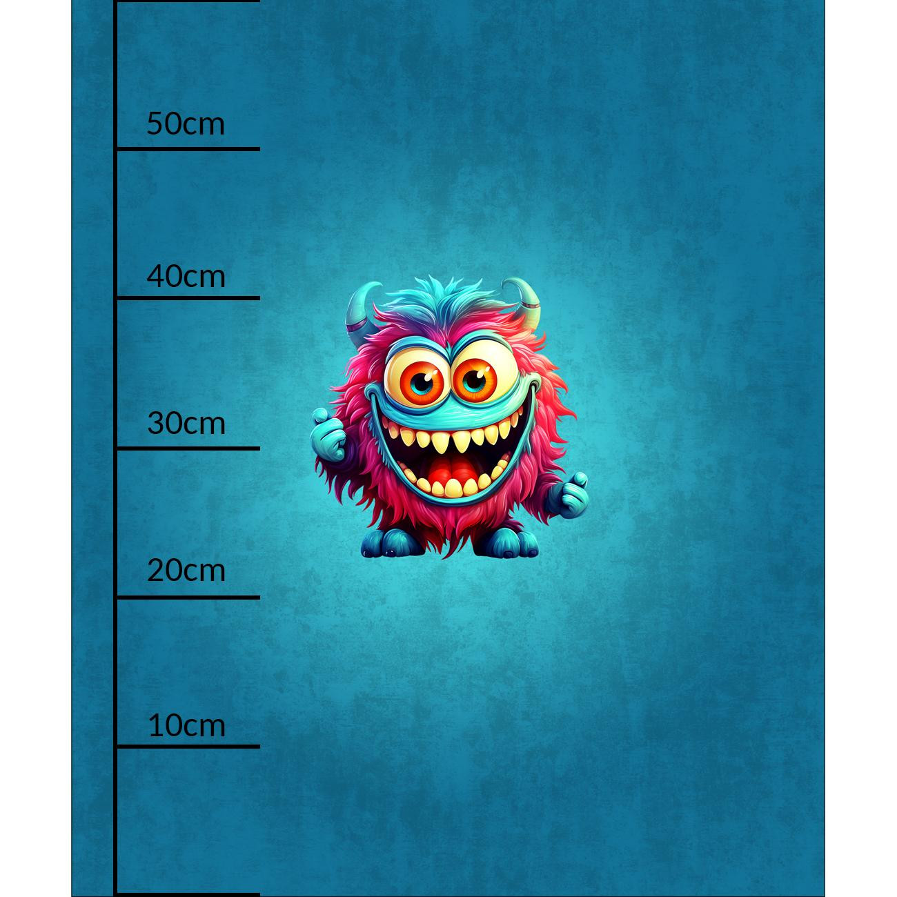 MONSTER CUTE HALLOWEEN WZ. 4 - Paneel (60cm x 50cm) Wintersweat angeraut mit Elastan ITY