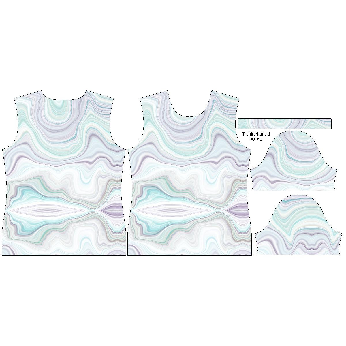 DAMEN T-SHIRT - AQUARELL Ms. 3 - Single Jersey