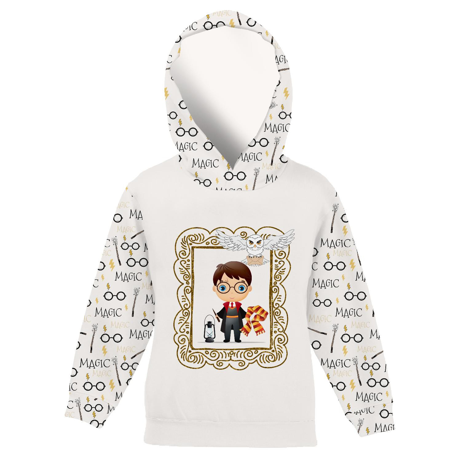 KINDER HOODIE (ALEX) - ZAUBERER (ZAUBERSCHULE) - Nähset