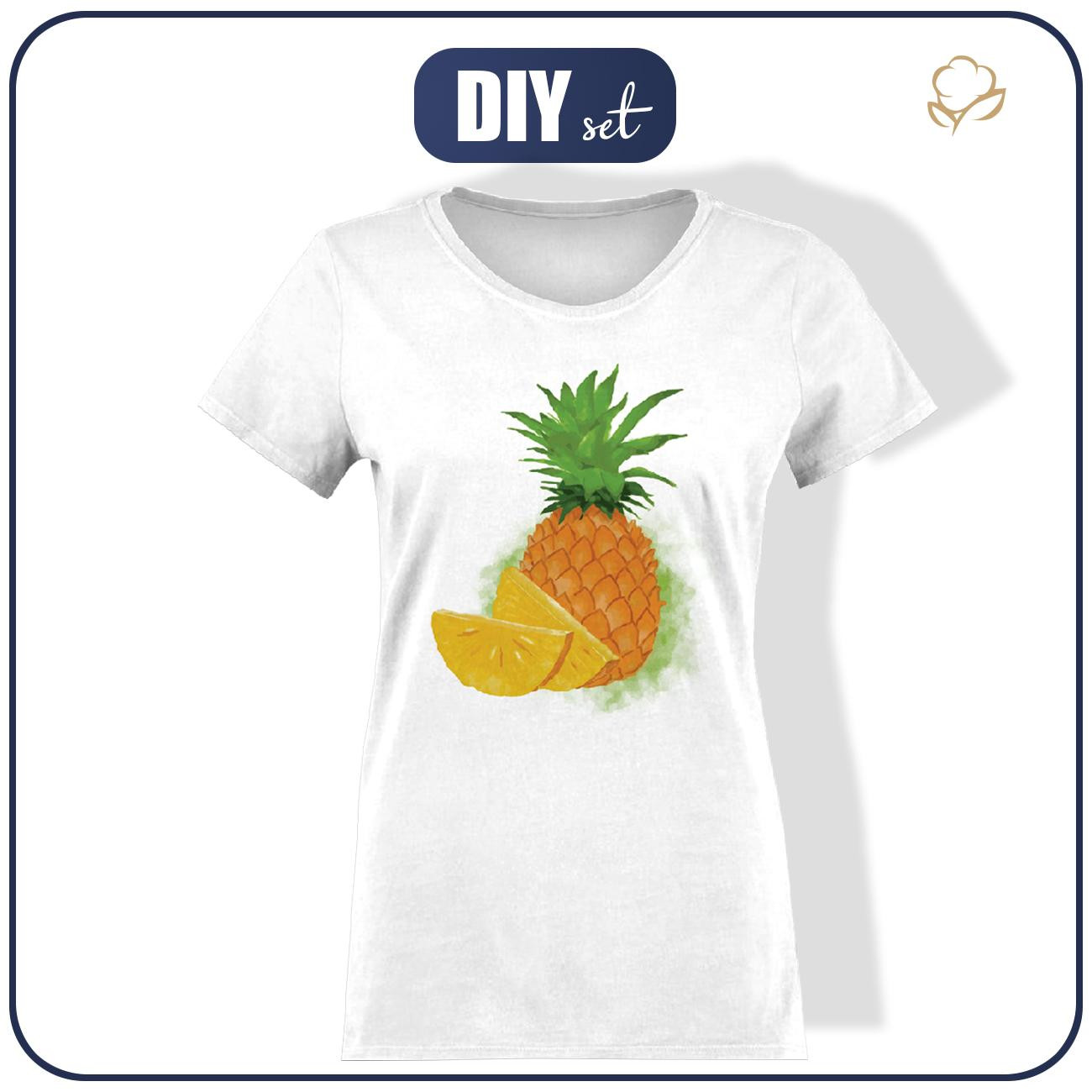 DAMEN T-SHIRT - ANANAS - Nähset