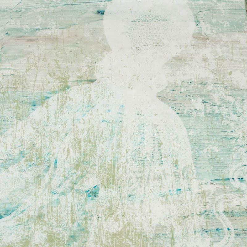 SCHATTEN / OCTOPUS Ms. 1 (MEERESGRUND) - panoramisches Paneel  Sommersweat (60cm x 155cm)