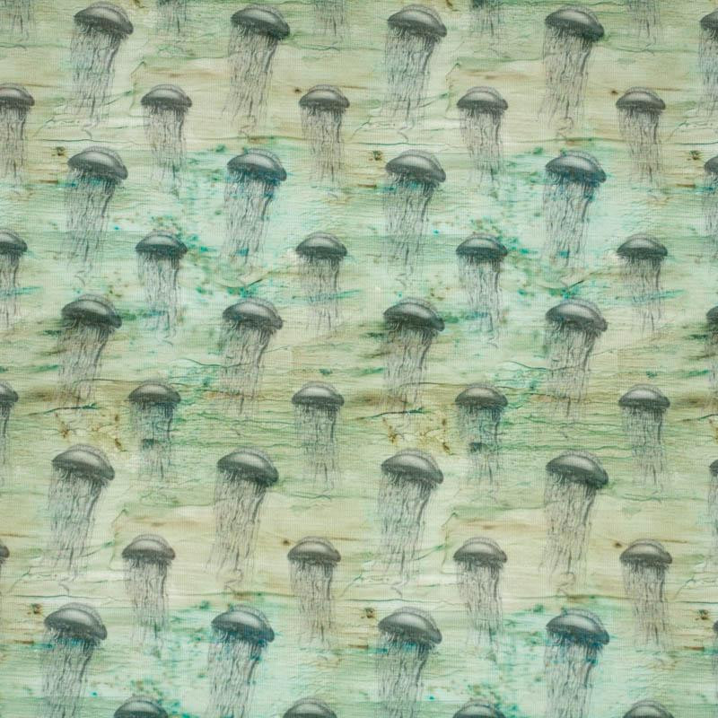 SCHATTEN / OCTOPUS Ms. 1 (MEERESGRUND) - panoramisches Paneel  Sommersweat (60cm x 155cm)