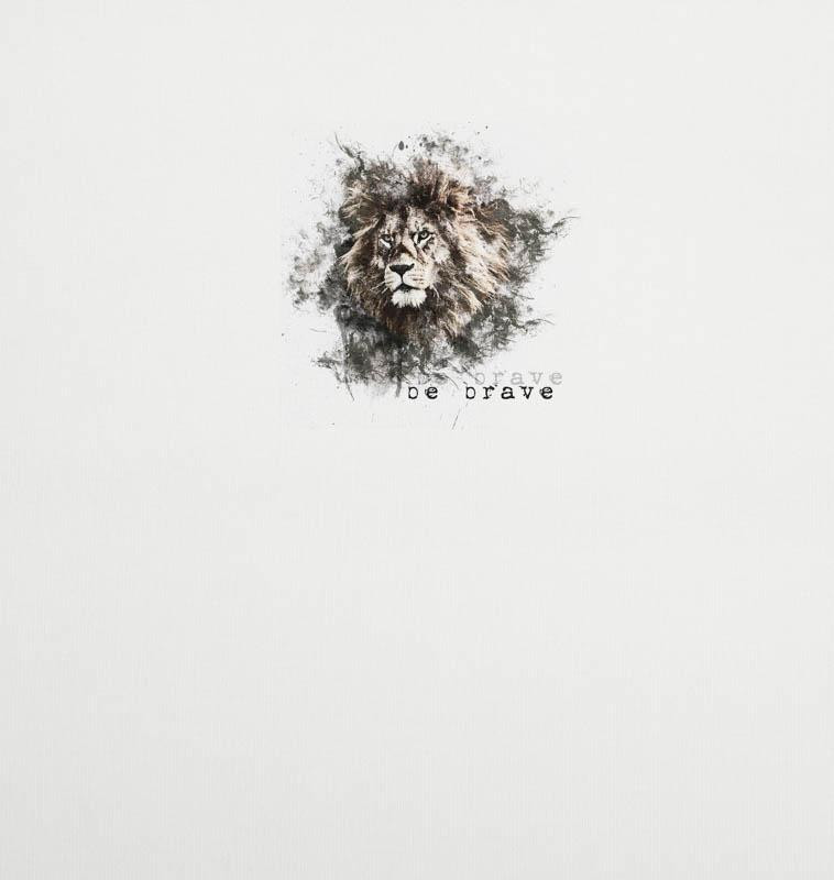 BE BRAVE (BE YOURSELF) - Paneel Sommersweat 