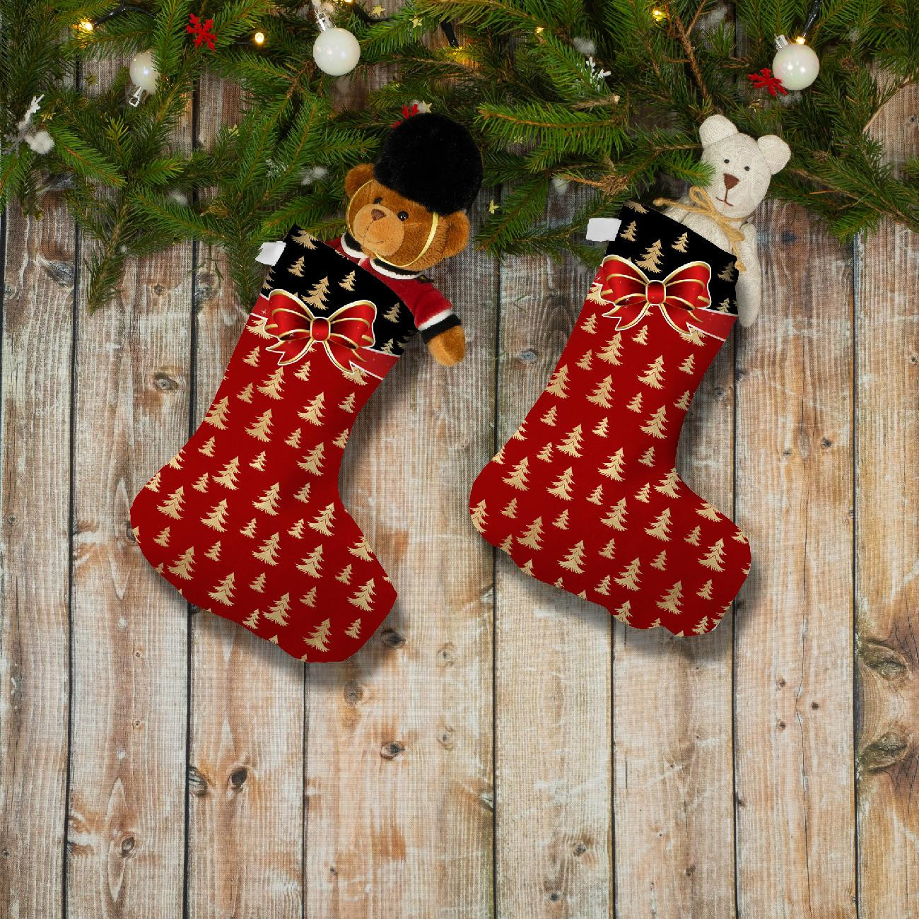 Weihnachtssocken Set - Schleife M.2