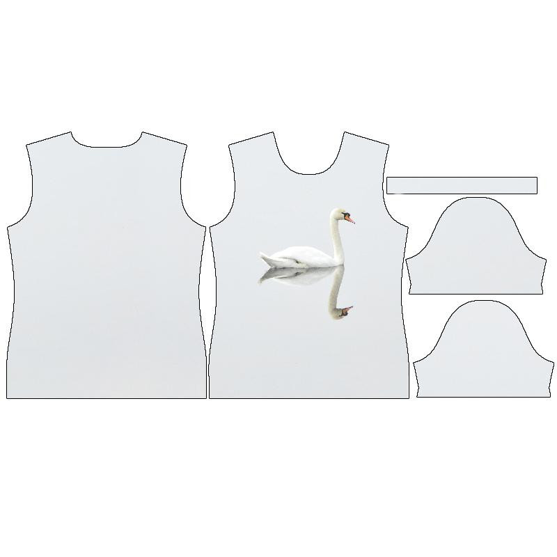 DAMEN T-SHIRT - SCHWAN - Single Jersey