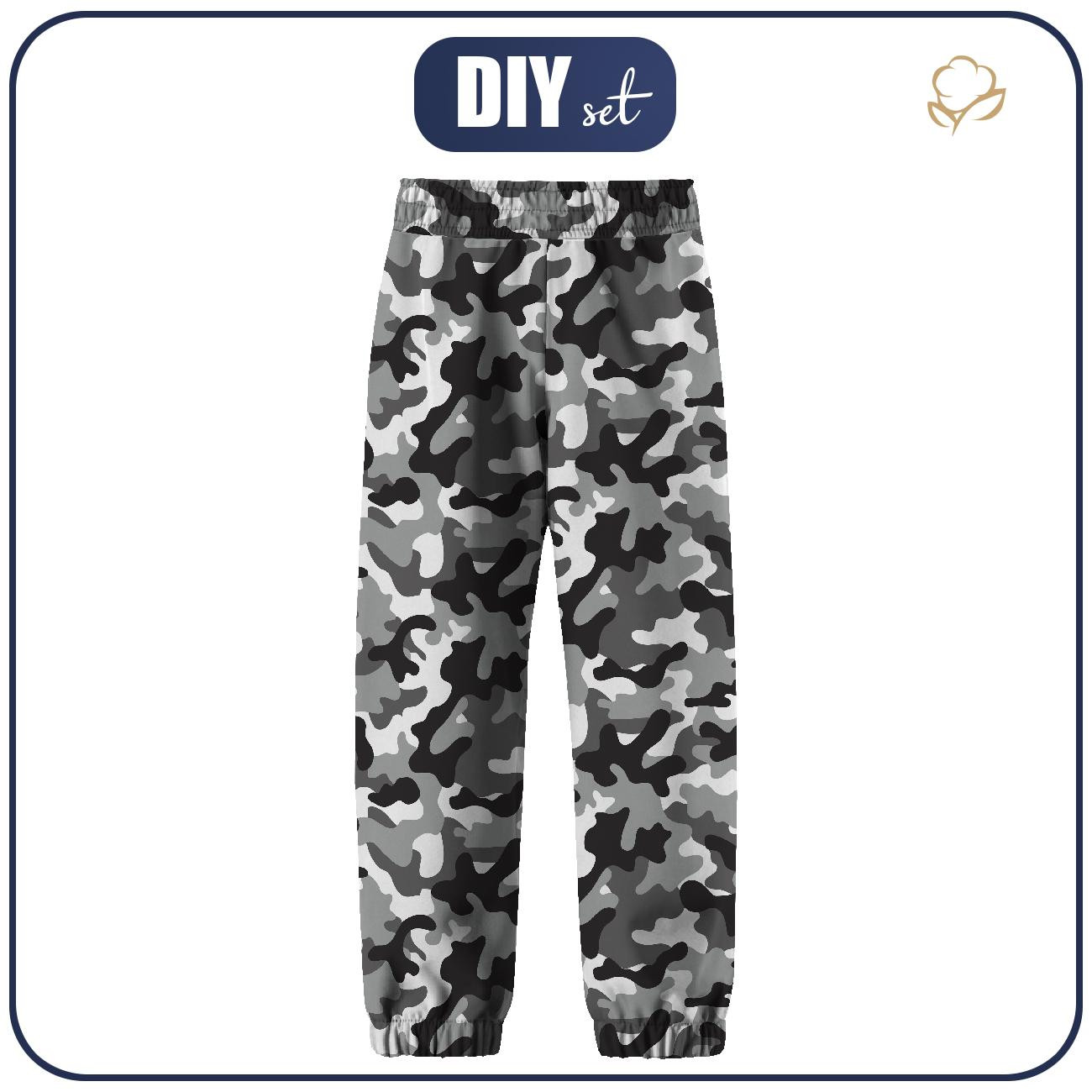 SOFTSHELL-HOSE (YETI) - CAMOUFLAGE GRAU